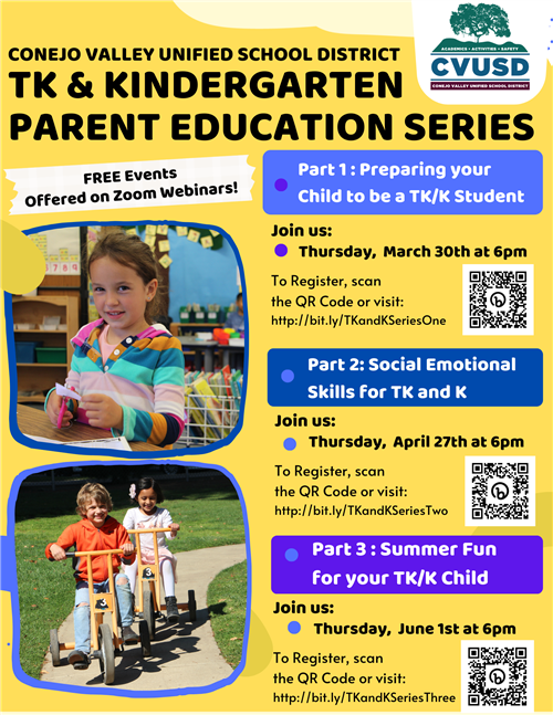 TK & K Parent Education Series